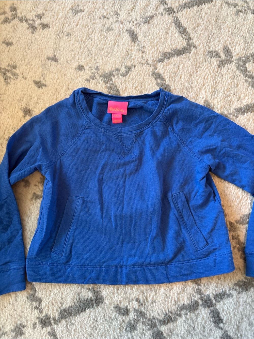 Lilly Pulitzer girls' pullover sweatshirt Royal Blue - Size 4/5